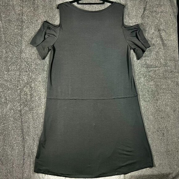 Soft Surroundings Sz L  Cold shoulder Drawstring waist dress - Picture 4 of 4